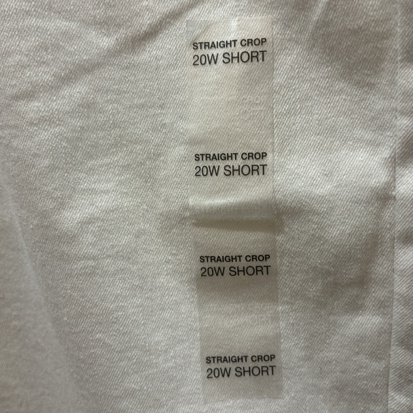 Plus Size SONOMA White Nicolini Curvy Fit Straight Crop Raw Hem Jean Pants 20W - Picture 3 of 6